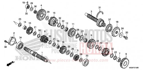 BOITE DE VITESSES CB600FD de 2013
